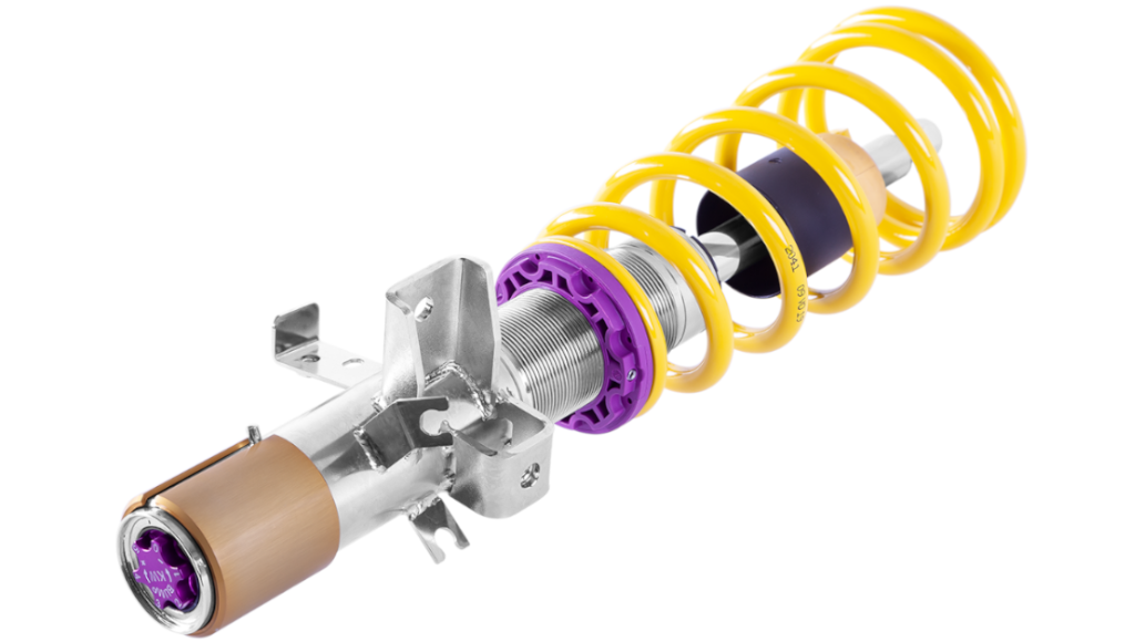 KW V3 Dämpfer verbaut in einem Porsche 911 F-Modell