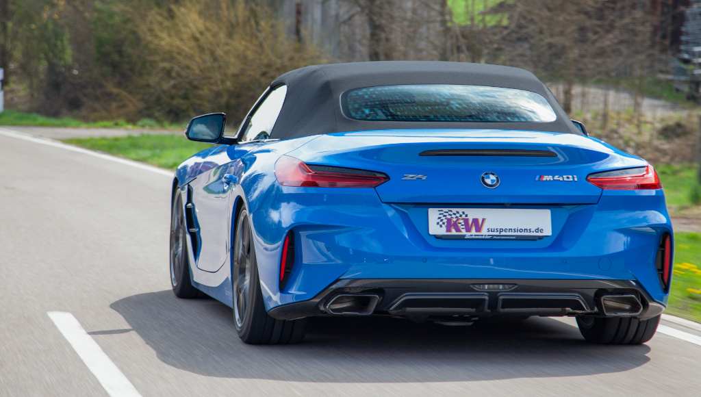 Die moderne KW Dämpfertechnologie sorgt für ein besseres Fahrverhalten des Klassikers